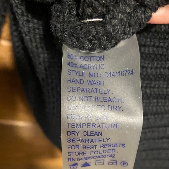 Peter Nygard Faux Fur Trim Black Cardigan | Detachable Fur | Size S - Picture 9 of 12